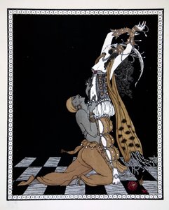 Scheherazade, från serien "Designs on the dances of Vaslav Nijinsky" (1889-1950). Georges Barbier (1882-1932), Pochoirtryck av Georges Barbier