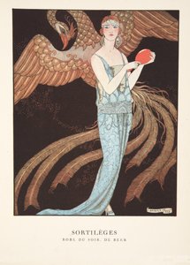 Sortilèges från en samling modetallrikar av Georges Barbier