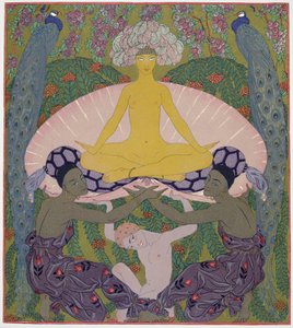 The Birth of Venus (bläck och W/c på papper) (se 133204) av Georges Barbier