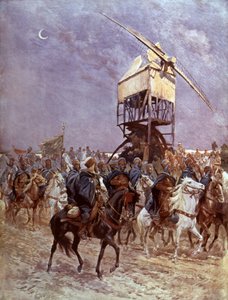Marockanska soldater i fransk kolonialarmé kämpar i Flandres av Georges Bertin Scott