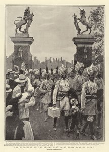 Den indiska kontingentens avgång från Hampton Court
