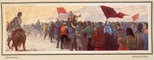 Revolution, ur Histoire des Soviets, publ. 1922 (färglitografi)