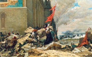 Bränning av Tuilerierna av Georges Clairin