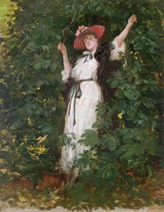 Sarah Bernhardt i träden av Georges Clairin
