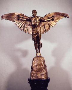 The Conquest of the Air (brons) av Georges Colin