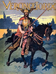 Porträtt av Vercingetorix (ca. 80-c. 46 f.Kr.) krigare och gallisk ledare av Arvernesstammen” ”We-Gires-Nationals” ca. av Georges Conrad