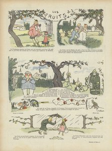 Frukter. Illustration för Le Rire av Georges Delaw