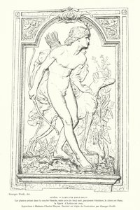 Actaeon, hjälte i den grekiska mytologin, cameo av den franske skulptören Emile Soldi av Georges Ernest Profit