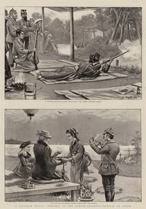 En japansk Bisley, skisser på den årliga skyttefestivalen i Kioto av Georges Ferdinand Bigot
