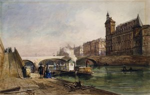 På Seine, Paris, av Georges Francois Guiaud