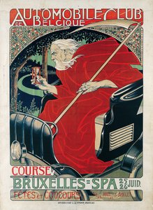 Bilklubben Belgien. Race Bryssel - Spa, 1898.