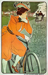 Affischreklam Legia cyklar, Liège, Belgien
