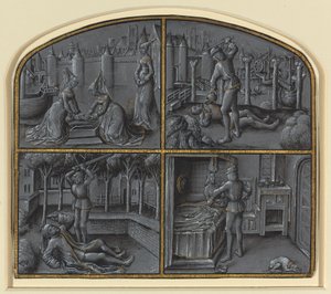 Fyra scener ur legenderna om Judas och Pilatus av Georges Hurtrel