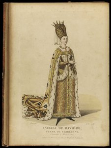 Isabeau av Bayern, Frankrikes drottning, sent 1700-tal.