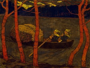 Båtkvinnor i Bretagne, ca 1893-94 (tempera på duk)