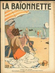 Omslag till "La Baionnette", satir i färg av Georges Leonnec