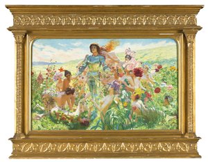 The Flower Knight (olja på duk)