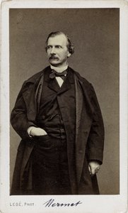 Porträtt av kompositören Auguste Mermet 1810-1889. av Georges Mathurin Legé