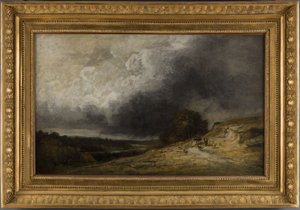 Hjord i storm, mellan 1796 och 1843 (olja) av Georges Michel