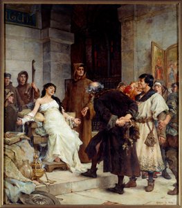 Ett stigma under medeltiden Målning av Georges Moreau de Tours (1848-1901) 1885 Sön. 2,6x3 m Musee des Beaux Arts Nantes