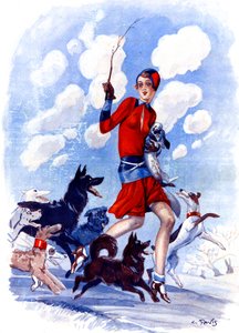 Vårens rackare, mammas flicka i fara - illustration från la Vie Parisienne