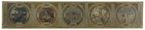 Skiss för Lobau-galleriet i Paris stadshus: Paris födelse. Kampen. Filosofi och antik litteratur. På våren. Litteratur, år 1890 (olja på duk) av Georges Picard