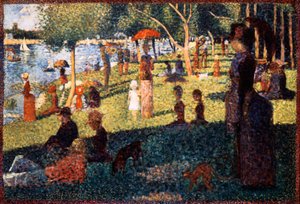 En söndagseftermiddag på ön La Grande Jatte, 1884-1886