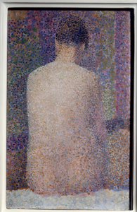 Bakgrundsmålning av Georges Seurat (1859-1891) 1887 sön. 0,24x1,55 m Paris, musee d