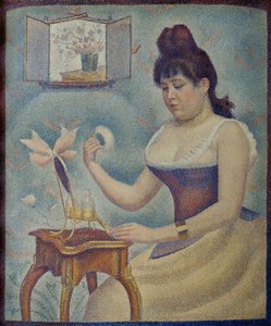 Ung kvinna som pudrar sig Ung kvinna som pudrar sig, 1889-1890.