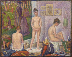 Les Poseuses, Ensemble (liten version) av Georges Pierre Seurat