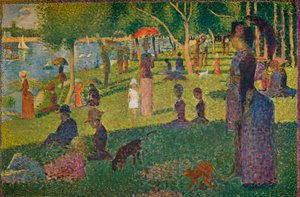Studera för En söndag på La Grande Jatte, 1884