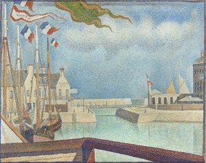 Söndag i Port-en-Bessin av Georges Pierre Seurat