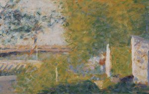 Bron vid Bineau. av Georges Pierre Seurat