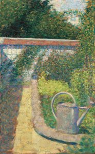 Vattenkanna - Trädgården på Le Raincy, ca. 1883. av Georges Pierre Seurat