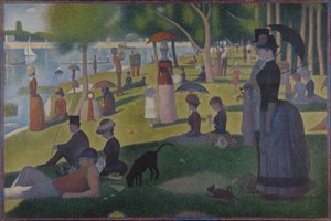 En söndag på La Grande Jatte -- 1884 av Georges Seurat