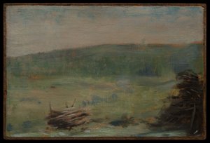 Landskap vid Saint-Ouen av Georges Seurat