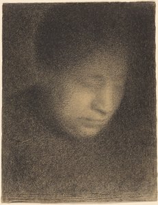 Madame Seurat, konstnärens mor av Georges Seurat