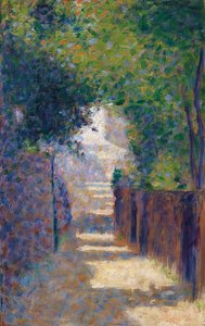 Rue St. Vincent på våren, ca 1884 av Georges Seurat