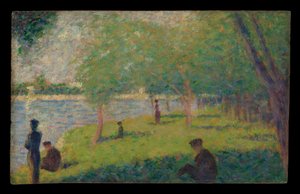 Studie till "En söndag på La Grande Jatte" av Georges Seurat