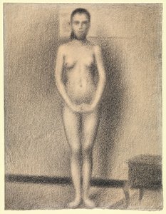 Studie till "Poseuses" av Georges Seurat