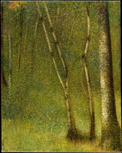 Skogen vid Pontaubert av Georges Seurat
