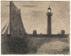 Fyren vid Honfleur av Georges Seurat