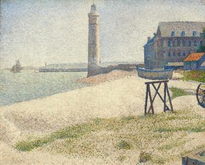 Fyren i Honfleur, 1886 av Georges Seurat