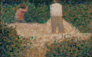 Två stenarbetare av Georges Seurat