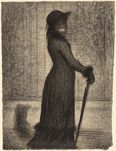 Promenerande kvinna av Georges Seurat
