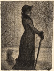 Kvinna som promenerar av Georges Seurat