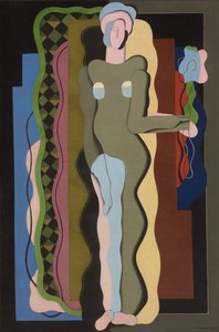 naken med blomma; Nu a la fleur, 1928
