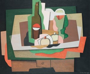 Stilleben på ett bord; Stilleben på ett bord, 1925