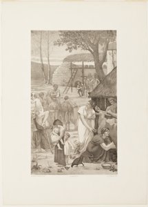 Den heliga Genevièves pastorala liv (höger panel)
