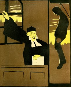 Belgisk domare som dömer en man att hängas, 1904.